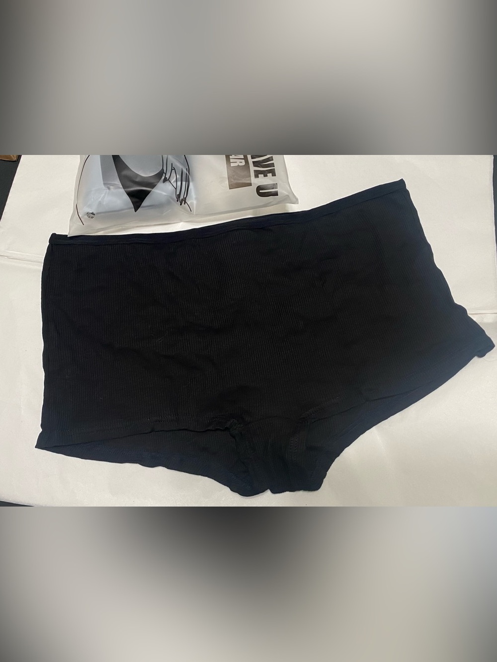 Amazon Women's Black Seamless Boyshort Panties 6pk